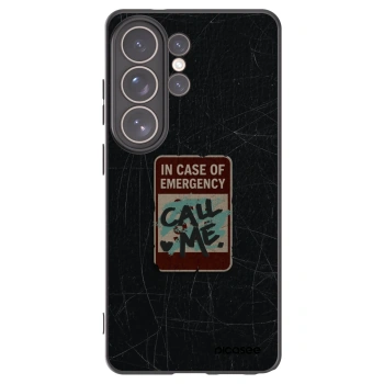 Picasee crna silikonska maskica za Samsung Galaxy S26 Ultra - EMERGENCY