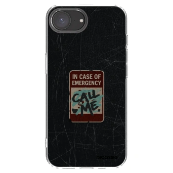 Picasee silikonska prozirna maskica za Apple iPhone 17e - EMERGENCY