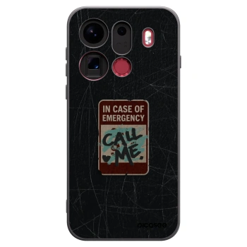 Picasee crna silikonska maskica za OPPO Find X9 Pro - EMERGENCY