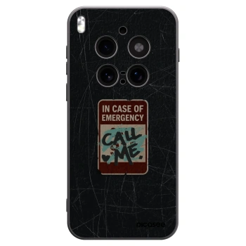 Picasee crna silikonska maskica za Vivo X300 Pro - EMERGENCY
