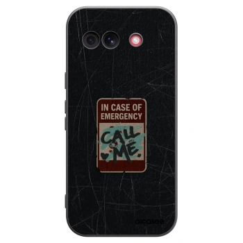 Picasee crna silikonska maskica za Google Pixel 10a - EMERGENCY