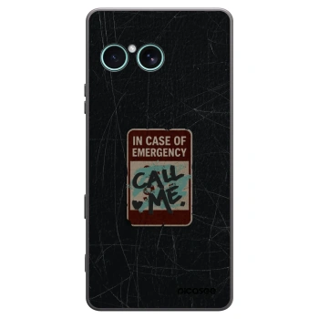 Picasee crna silikonska maskica za Sony Xperia 10 VII - EMERGENCY