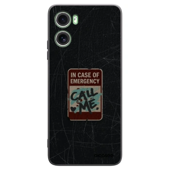 Picasee crna silikonska maskica za Motorola Moto G06 - EMERGENCY