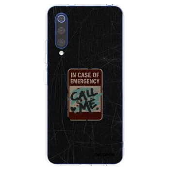Picasee silikonska prozirna maskica za Xiaomi Mi 9 SE - EMERGENCY