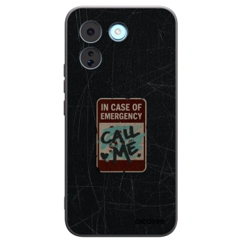 Picasee crna silikonska maskica za Xiaomi Redmi Note 17 Pro MAX 5G - EMERGENCY