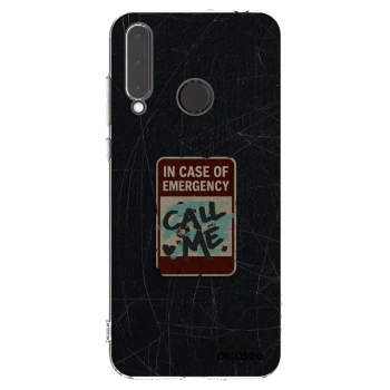 Picasee silikonska prozirna maskica za Honor 20 Lite - EMERGENCY