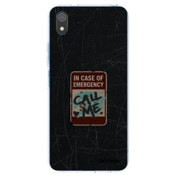 Picasee silikonska prozirna maskica za Xiaomi Redmi 7A - EMERGENCY