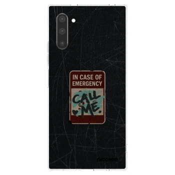 Picasee silikonska prozirna maskica za Samsung Galaxy Note 10 N970F - EMERGENCY