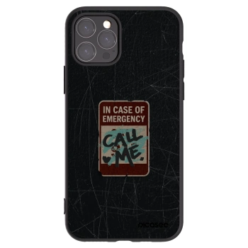 Picasee crna silikonska maskica za Apple iPhone 11 Pro - EMERGENCY