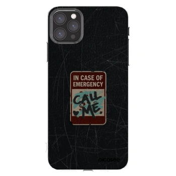 Picasee silikonska prozirna maskica za Apple iPhone 11 Pro Max - EMERGENCY