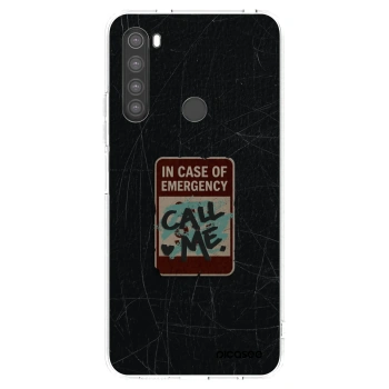Picasee silikonska prozirna maskica za Xiaomi Redmi Note 8 - EMERGENCY