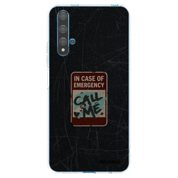 Picasee silikonska prozirna maskica za Huawei Nova 5T - EMERGENCY