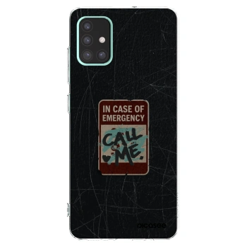 Picasee silikonska prozirna maskica za Samsung Galaxy A51 A515F - EMERGENCY