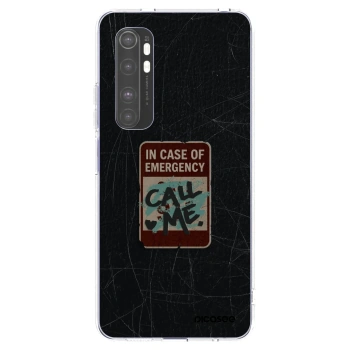 Picasee silikonska prozirna maskica za Xiaomi Mi Note 10 Lite - EMERGENCY