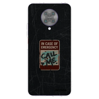 Picasee silikonska prozirna maskica za Xiaomi Poco F2 Pro - EMERGENCY