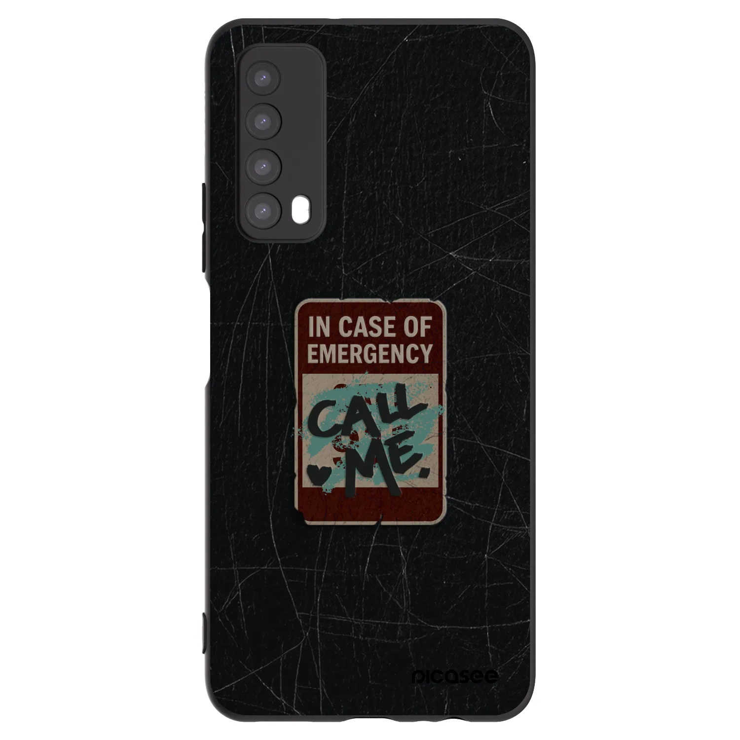 Picasee crna silikonska maskica za Huawei P Smart 2021 - EMERGENCY
