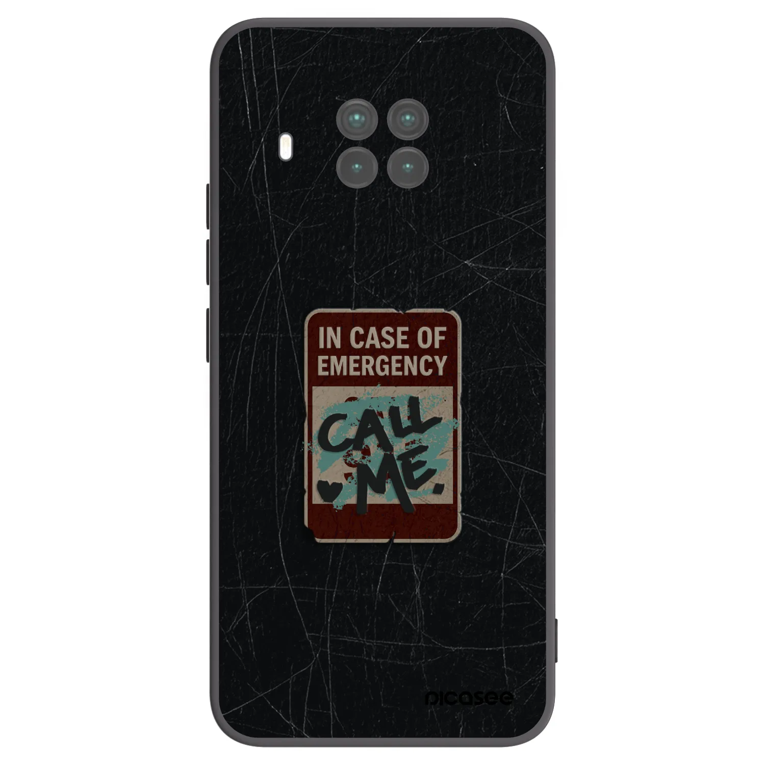 Picasee crna silikonska maskica za Xiaomi Mi 10T Lite - EMERGENCY