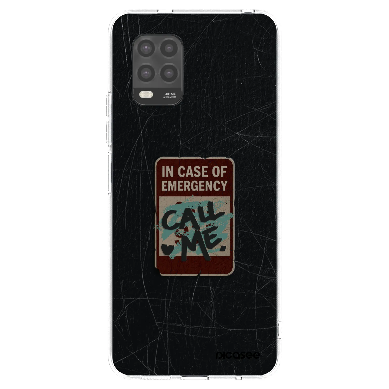 Picasee silikonska prozirna maskica za Xiaomi Mi 10 Lite - EMERGENCY