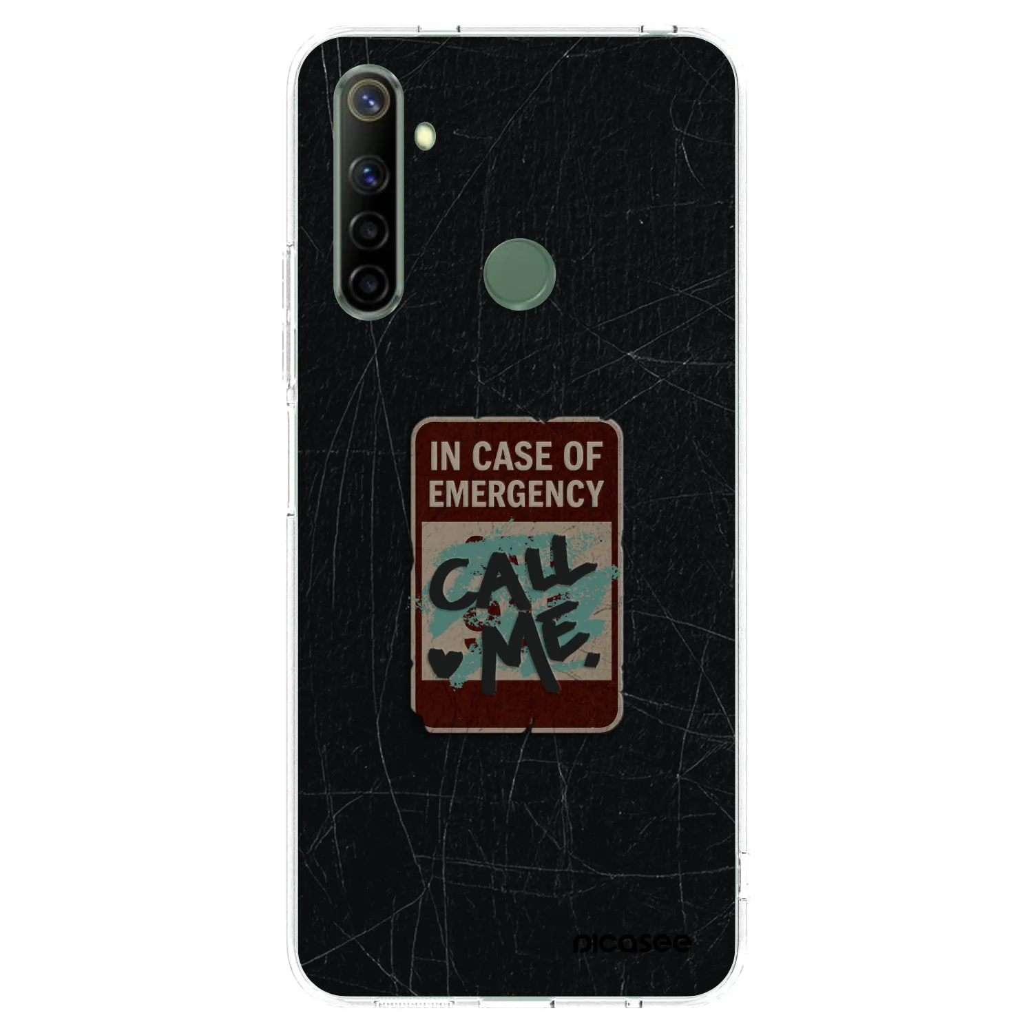 Picasee silikonska prozirna maskica za Realme 6i - EMERGENCY