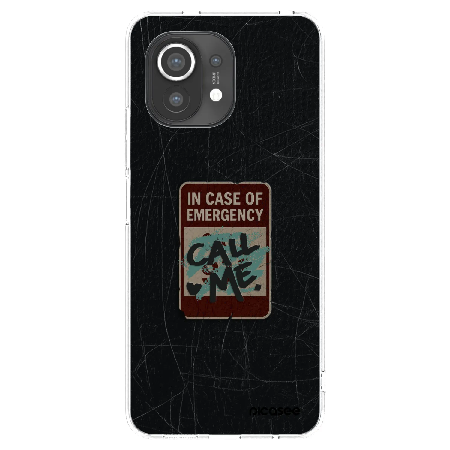 Picasee silikonska prozirna maskica za Xiaomi Mi 11 - EMERGENCY