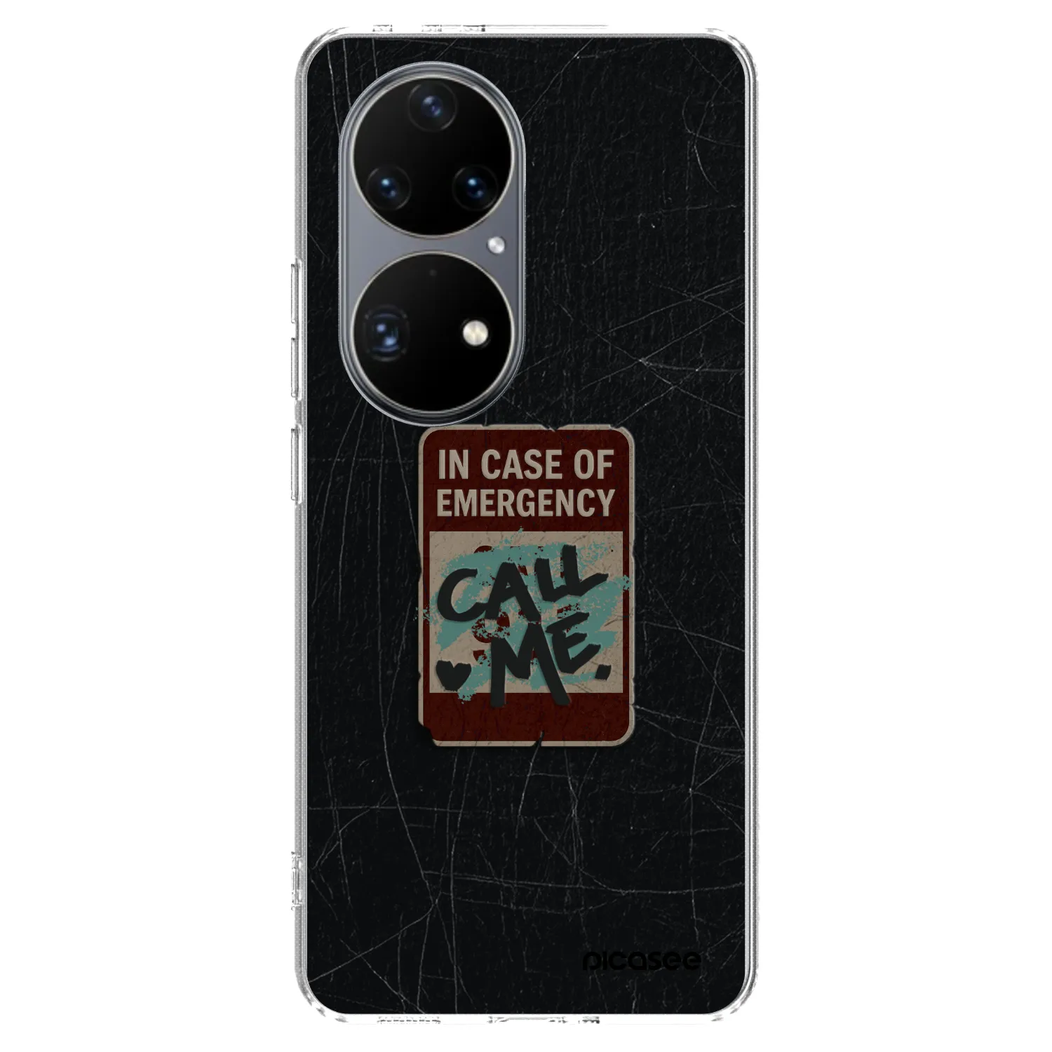 Picasee silikonska prozirna maskica za Huawei P50 - EMERGENCY