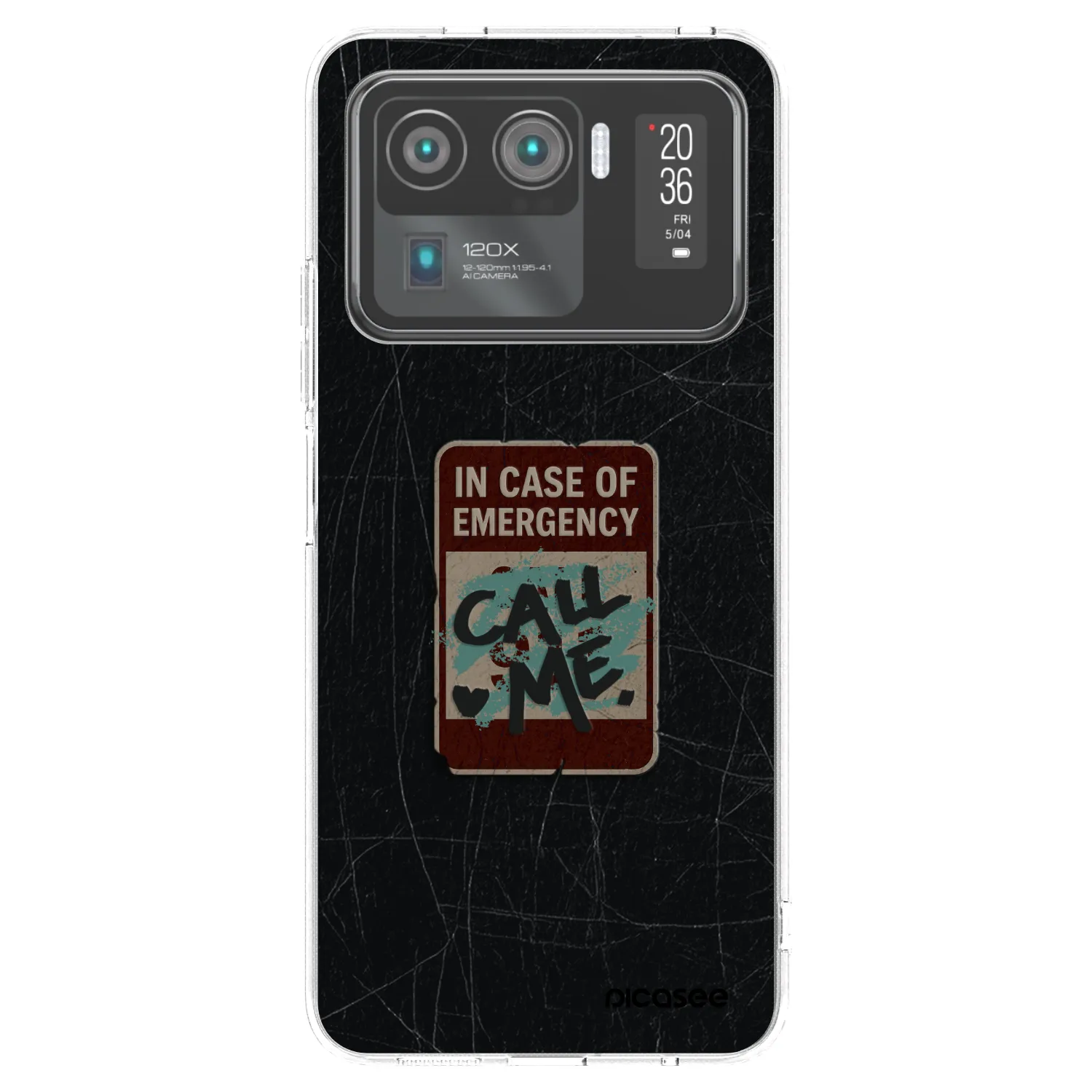 Picasee silikonska prozirna maskica za Xiaomi Mi 11 Ultra - EMERGENCY