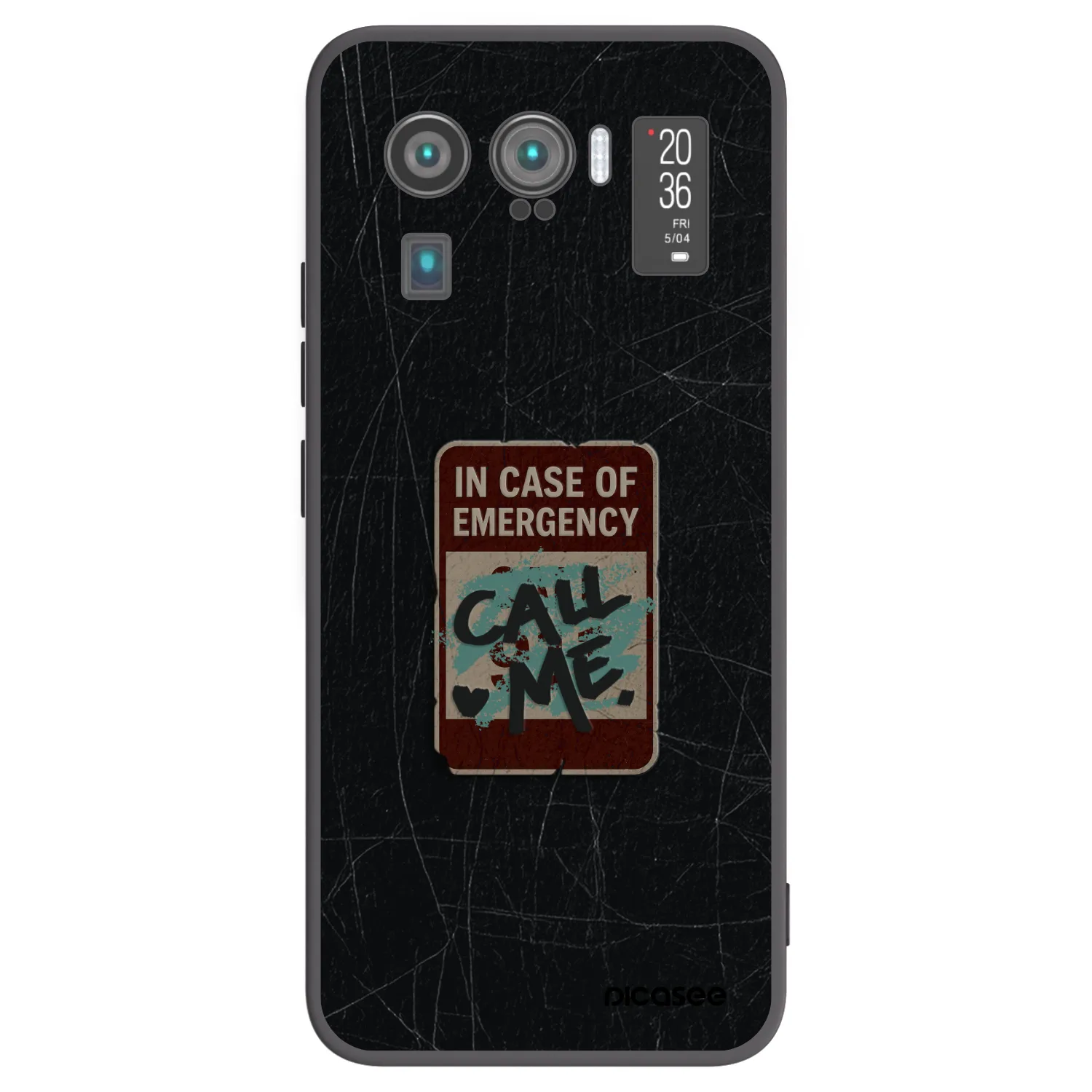 Picasee crna silikonska maskica za Xiaomi Mi 11 Ultra - EMERGENCY