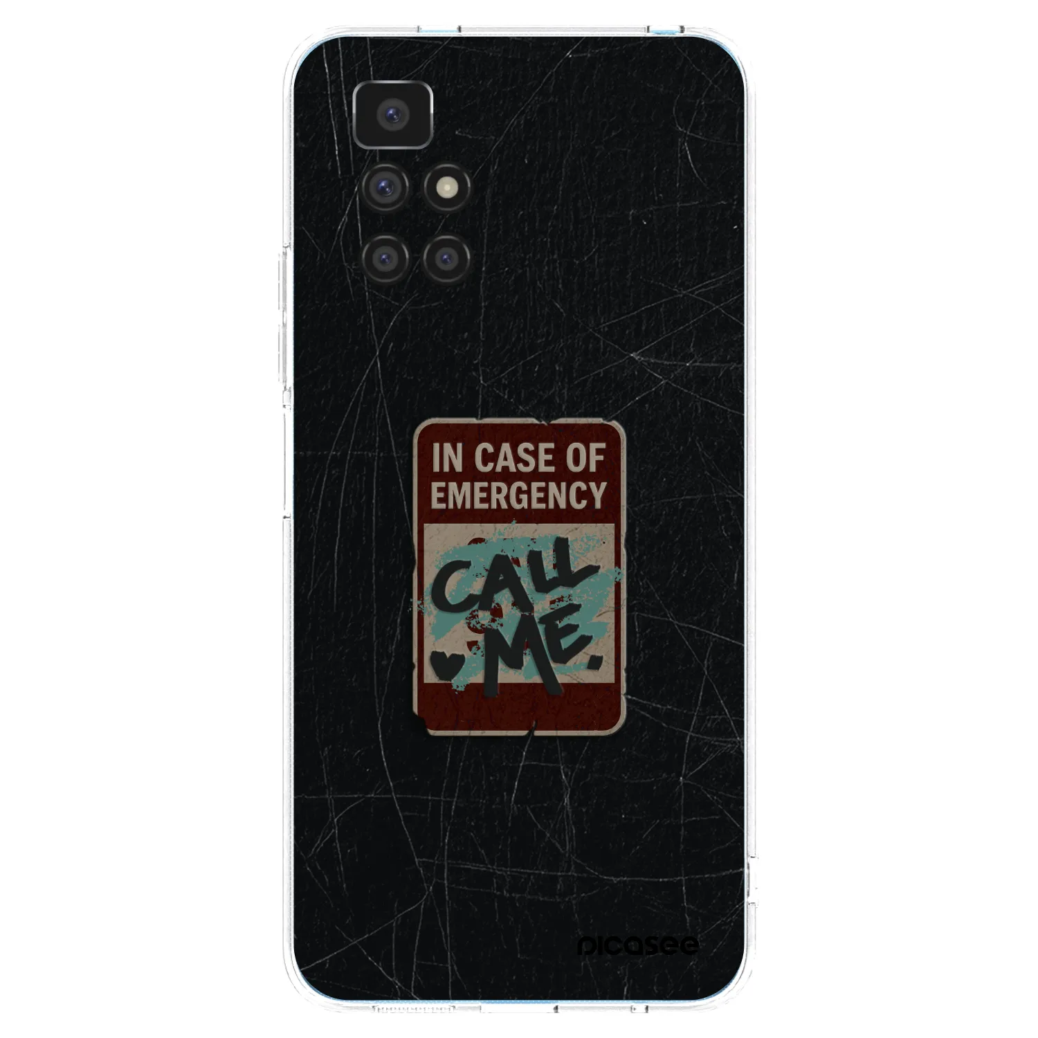 Picasee silikonska prozirna maskica za Xiaomi Redmi 10 - EMERGENCY