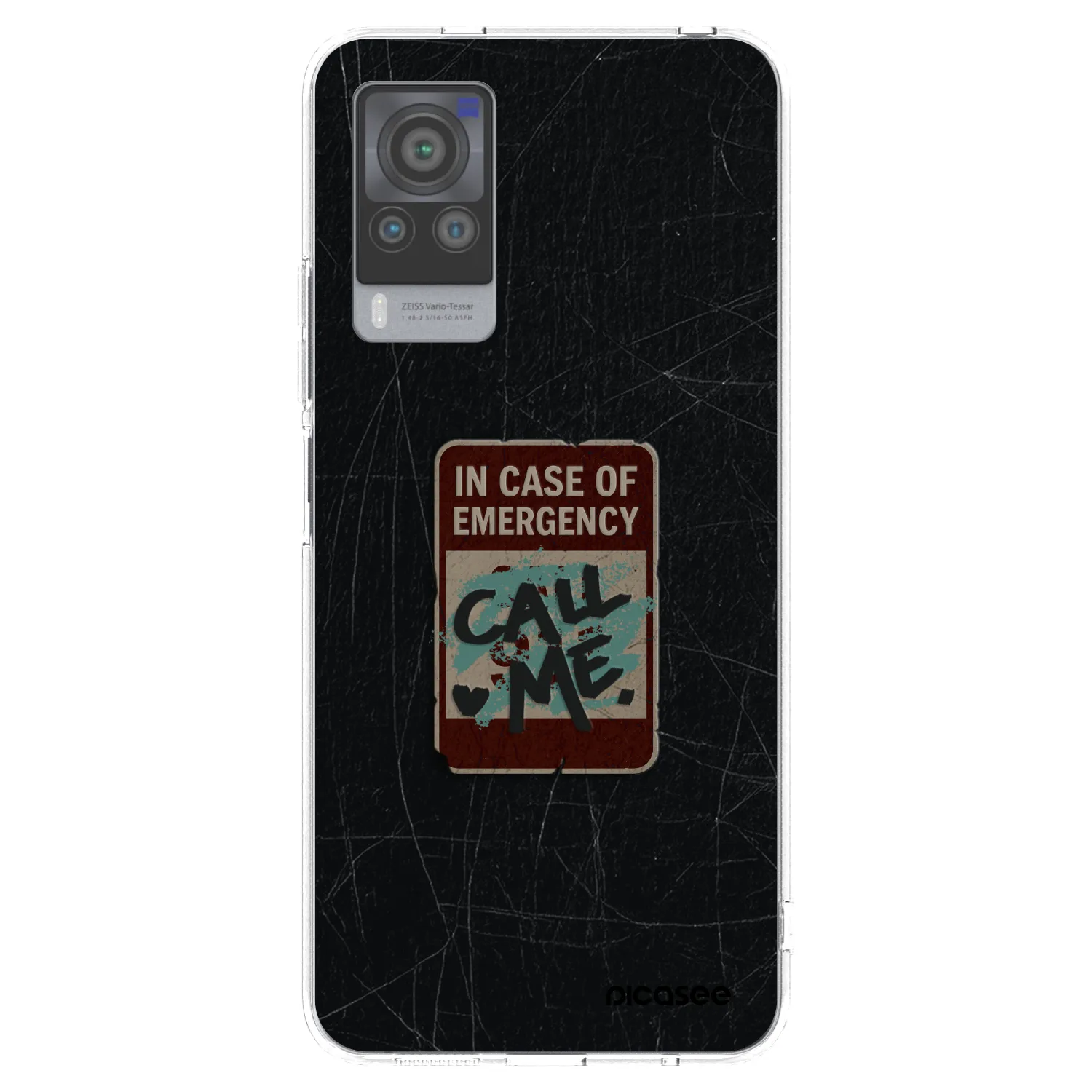 Picasee silikonska prozirna maskica za Vivo X60 Pro 5G - EMERGENCY