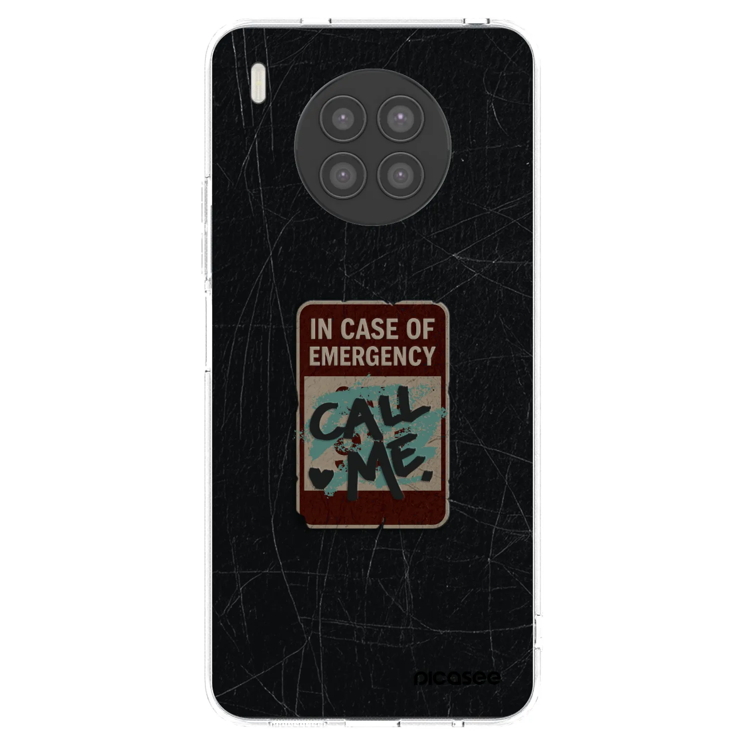 Picasee silikonska prozirna maskica za Huawei Nova 8i - EMERGENCY
