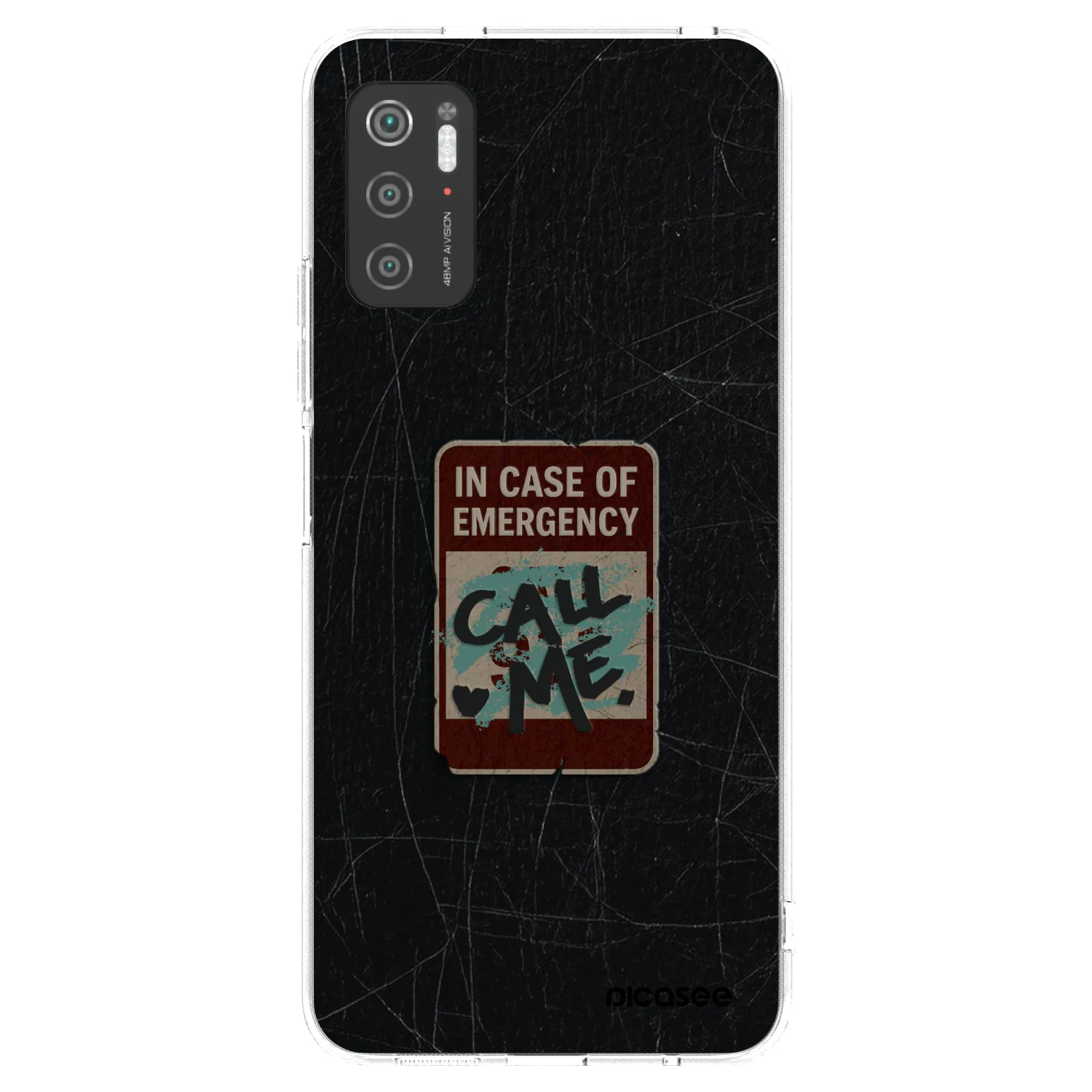 Picasee silikonska prozirna maskica za Xiaomi Poco M3 Pro 5G - EMERGENCY