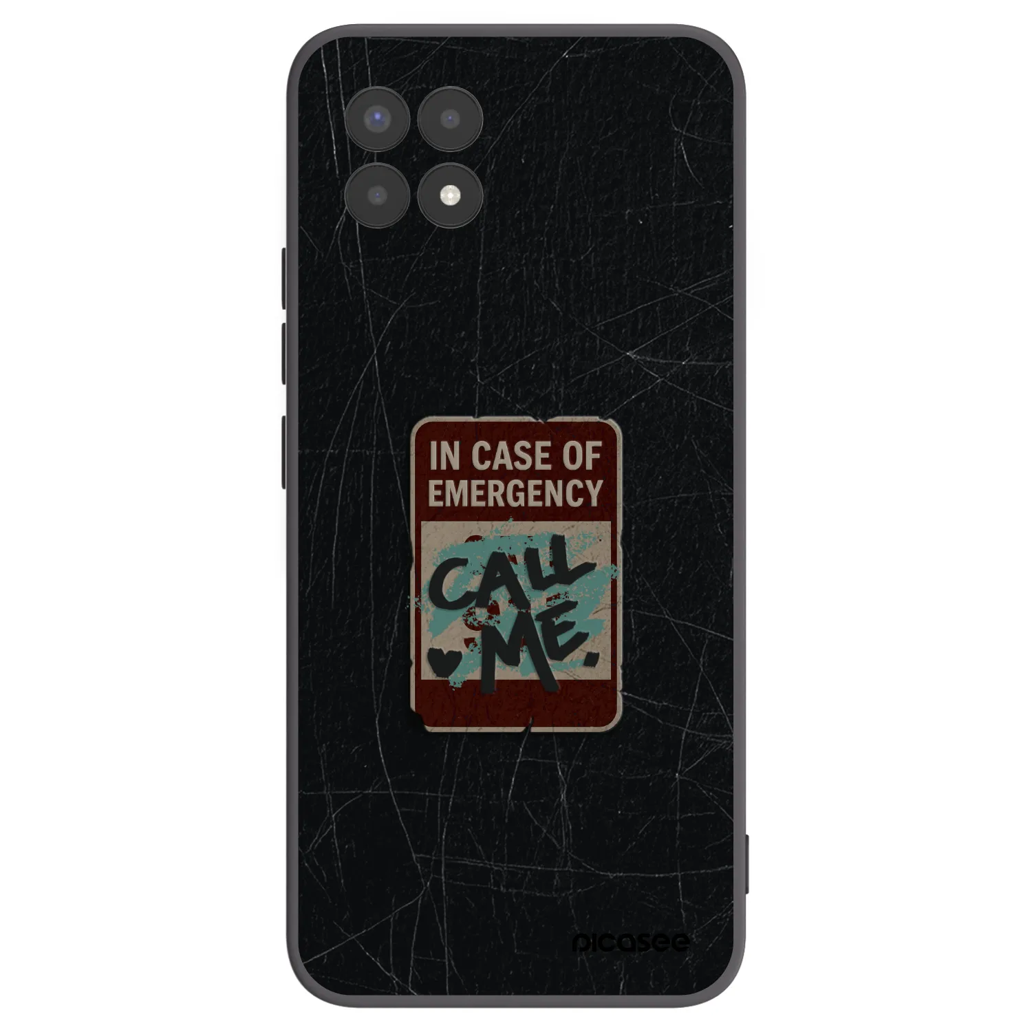 Picasee crna silikonska maskica za Realme 8i - EMERGENCY