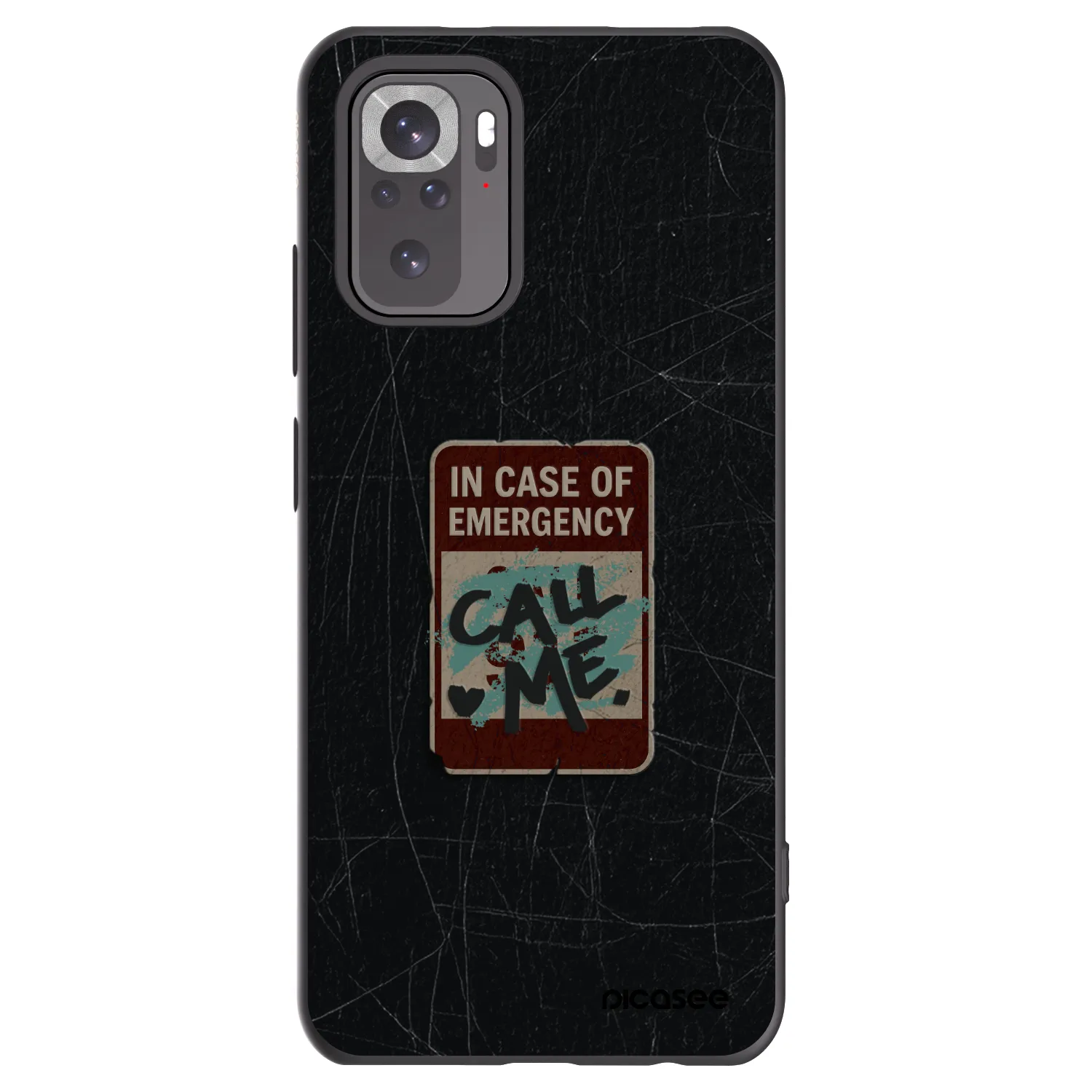 Picasee crna silikonska maskica za Xiaomi Redmi Note 11S 4G - EMERGENCY