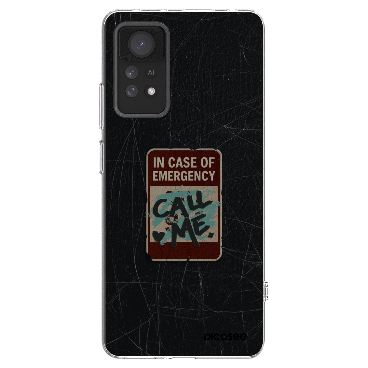 Picasee silikonska prozirna maskica za Xiaomi Redmi Note 11 Pro - EMERGENCY