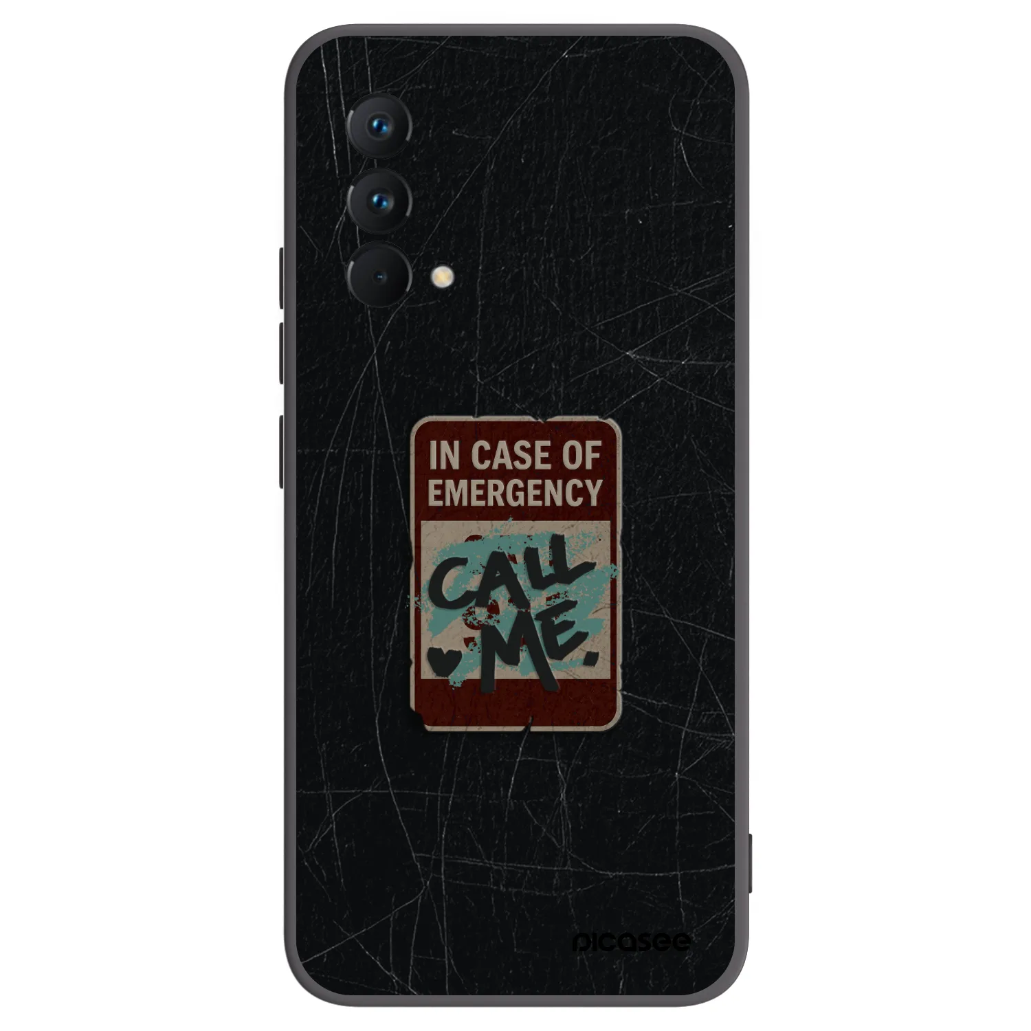 Picasee crna silikonska maskica za Realme GT Master Edition 5G - EMERGENCY