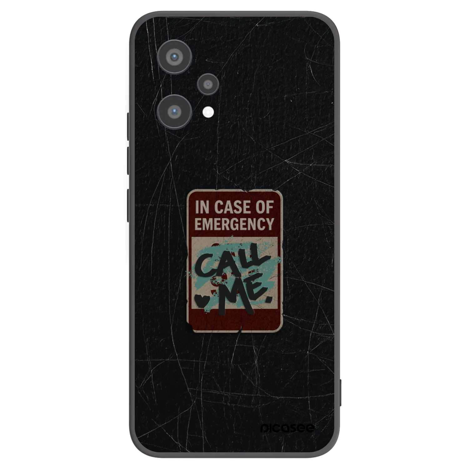 Picasee crna silikonska maskica za Realme 9 Pro 5G - EMERGENCY