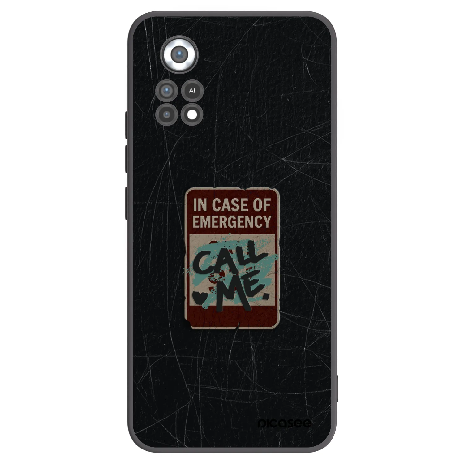 Picasee crna silikonska maskica za Xiaomi Poco X4 Pro 5G - EMERGENCY