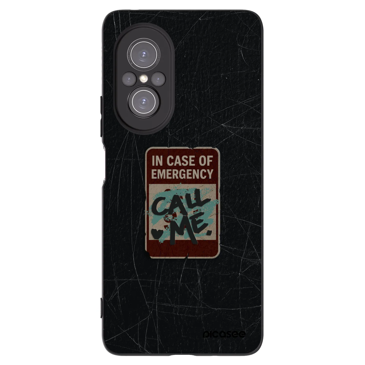 Picasee crna silikonska maskica za Huawei Nova 9 SE - EMERGENCY