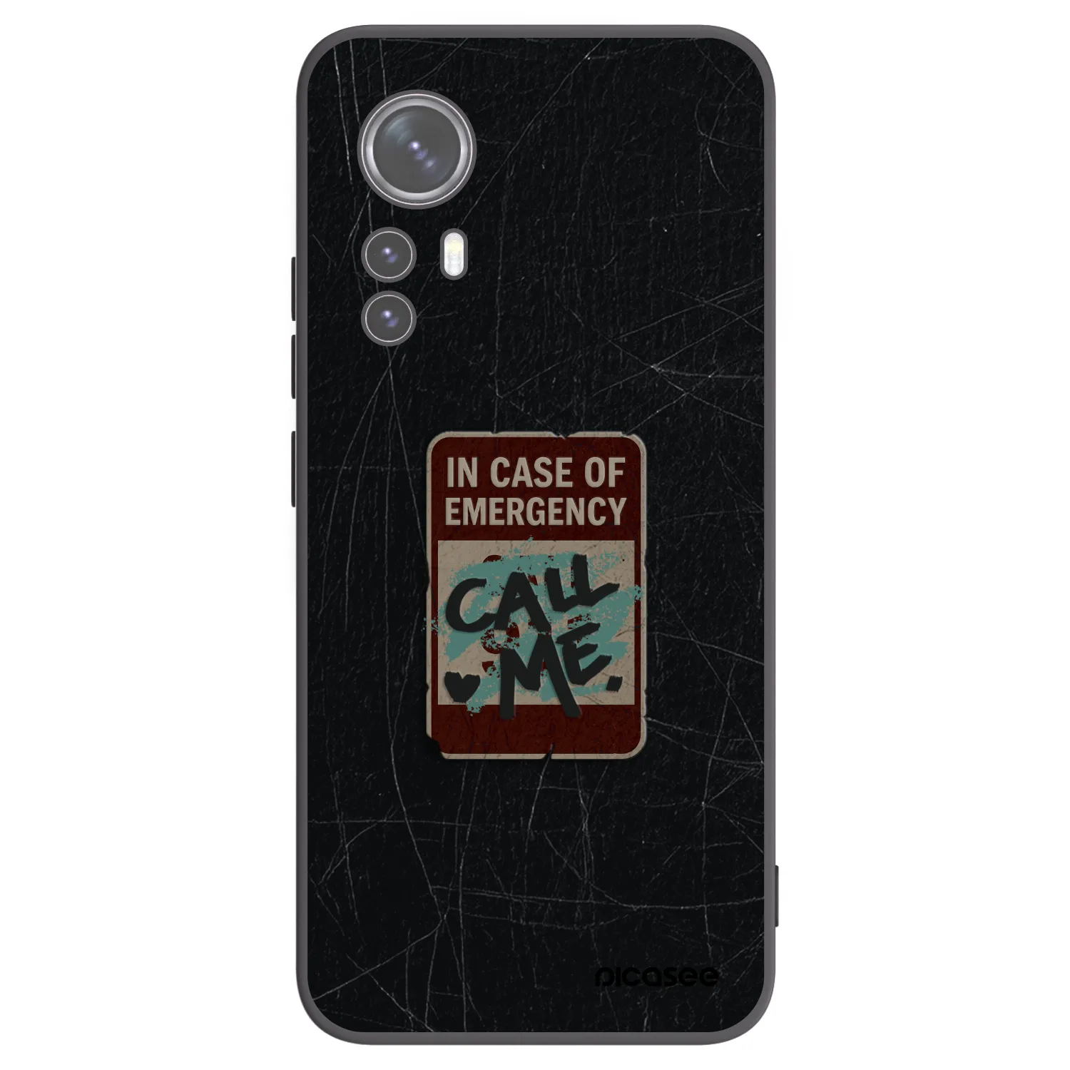 Picasee crna silikonska maskica za Xiaomi 12 - EMERGENCY