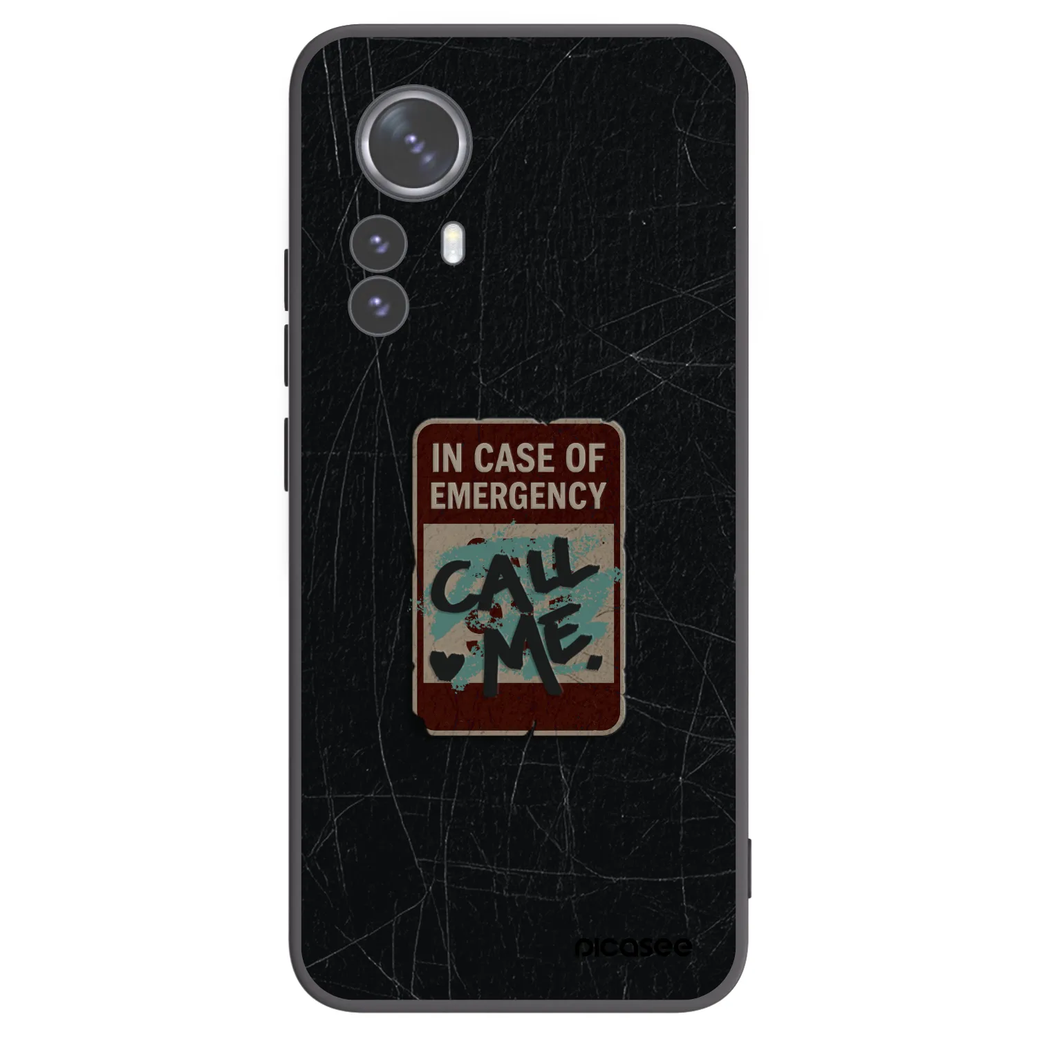 Picasee crna silikonska maskica za Xiaomi 12 Pro - EMERGENCY