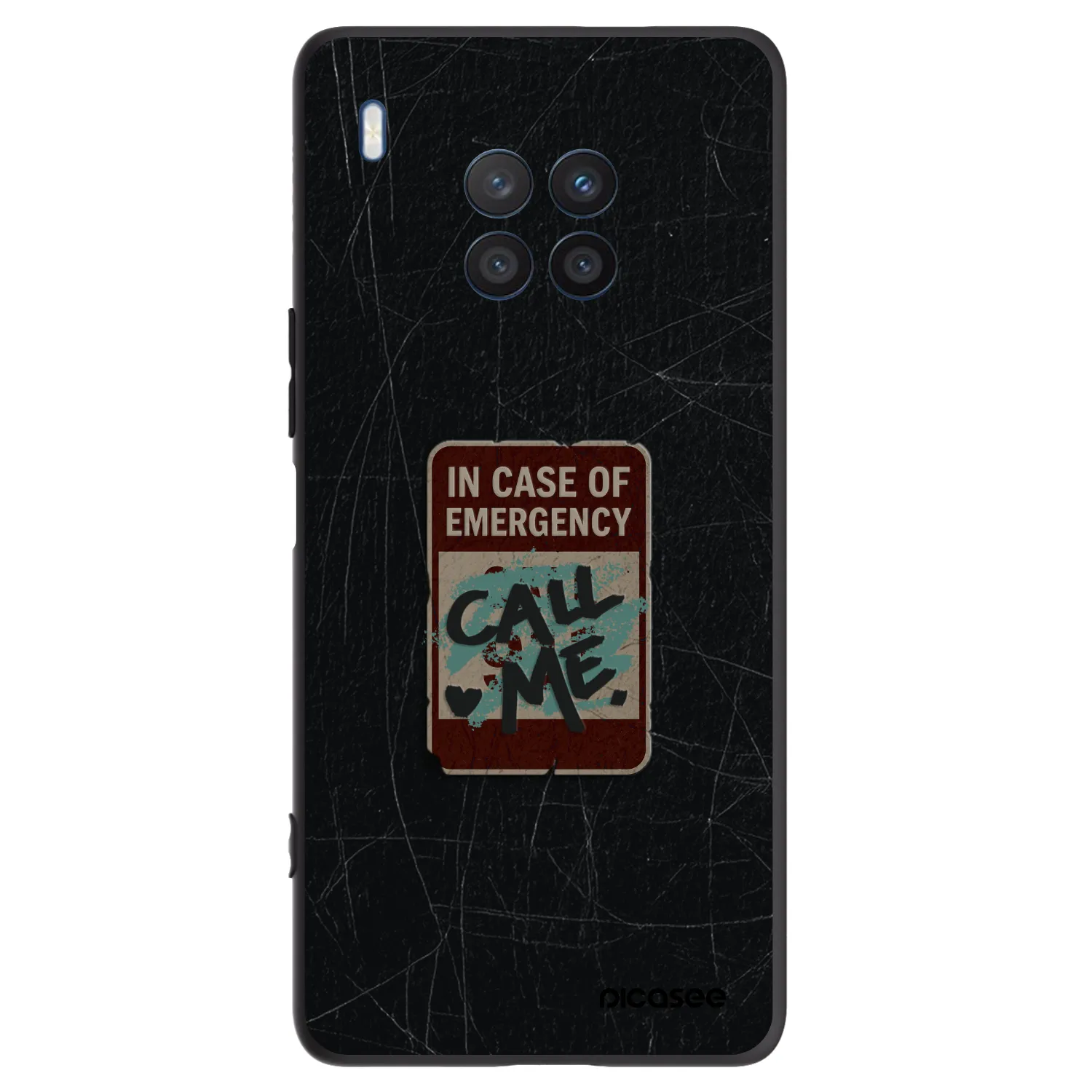 Picasee crna silikonska maskica za Honor 50 Lite - EMERGENCY