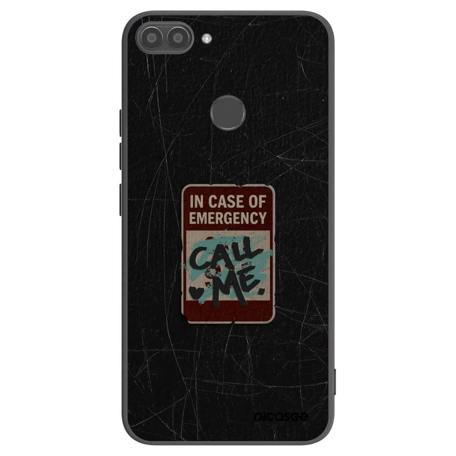 Picasee crna silikonska maskica za Huawei P Smart - EMERGENCY