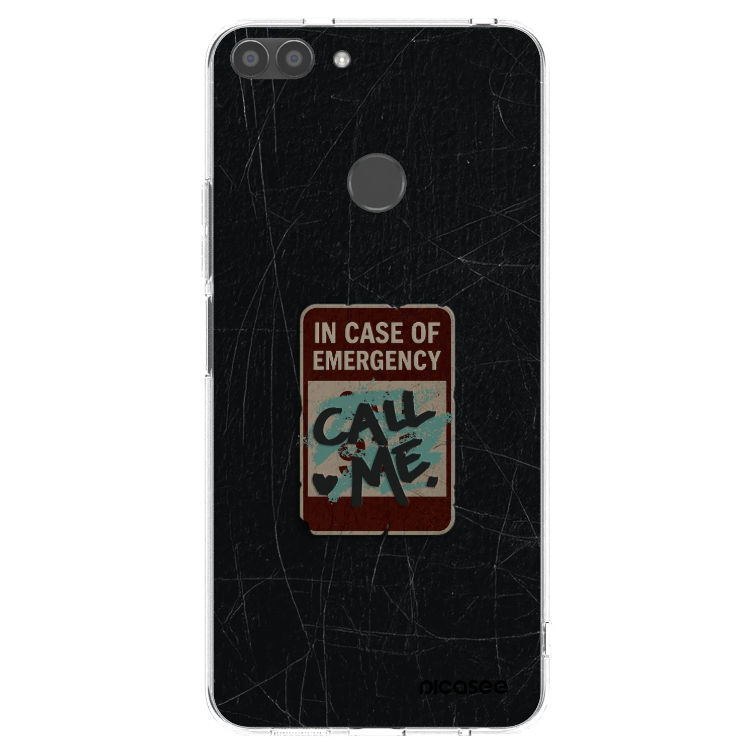 Picasee silikonska prozirna maskica za Huawei P Smart - EMERGENCY