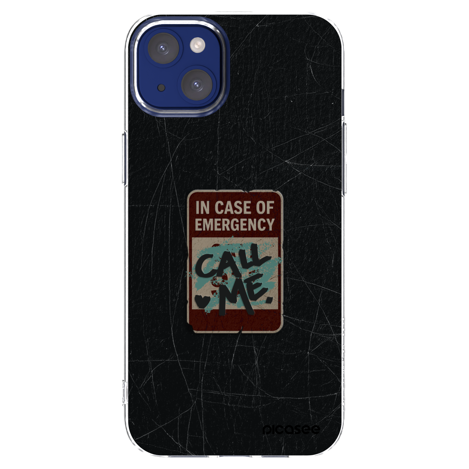Picasee silikonska prozirna maskica za Apple iPhone 14 Plus - EMERGENCY