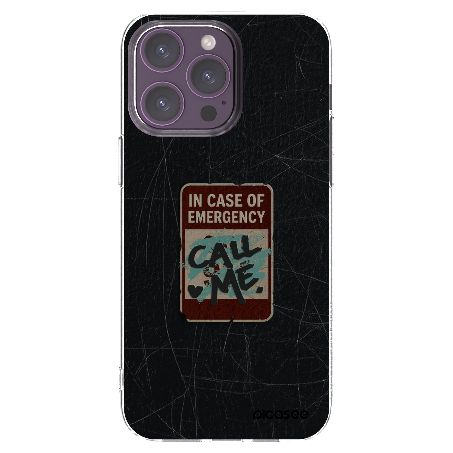 Picasee silikonska prozirna maskica za Apple iPhone 14 Pro Max - EMERGENCY