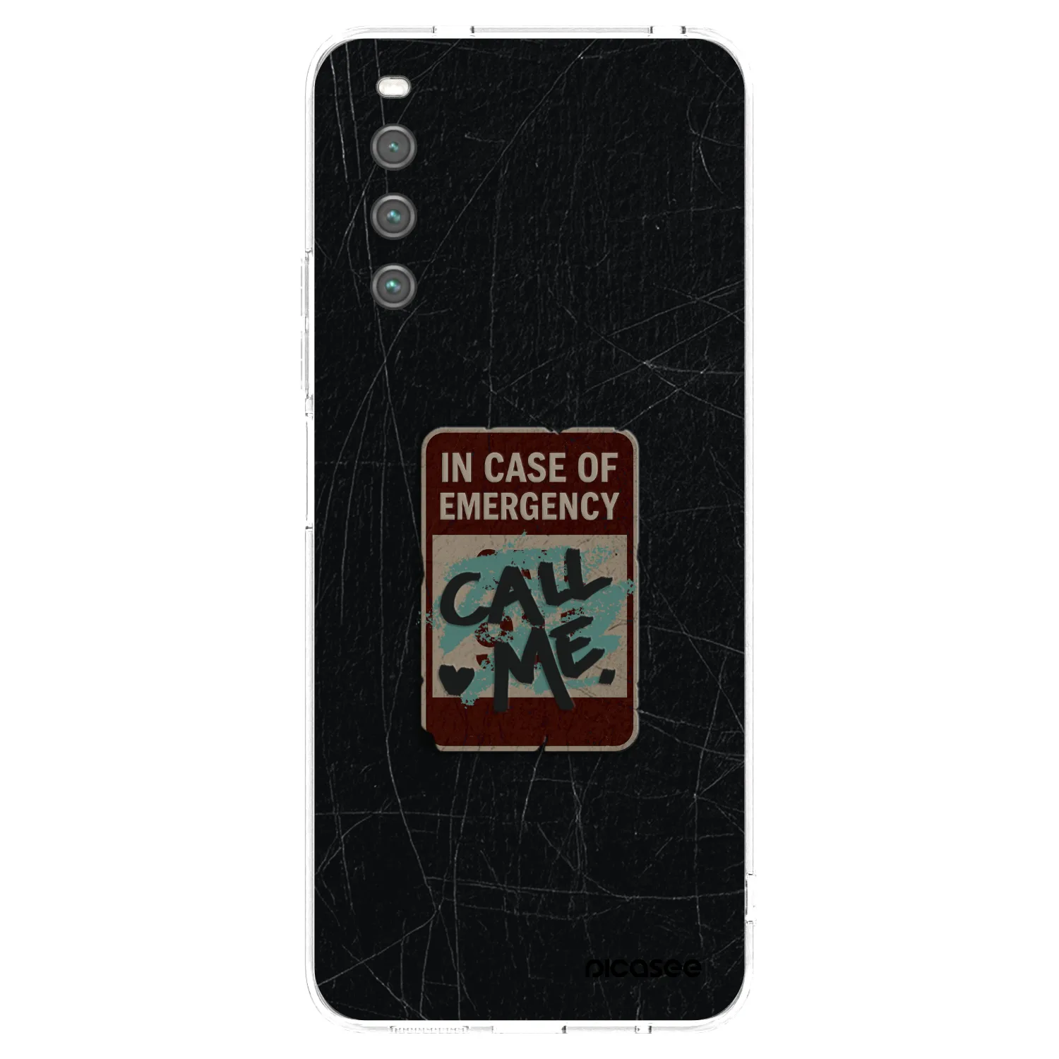 Picasee silikonska prozirna maskica za Sony Xperia 10 IV 5G - EMERGENCY