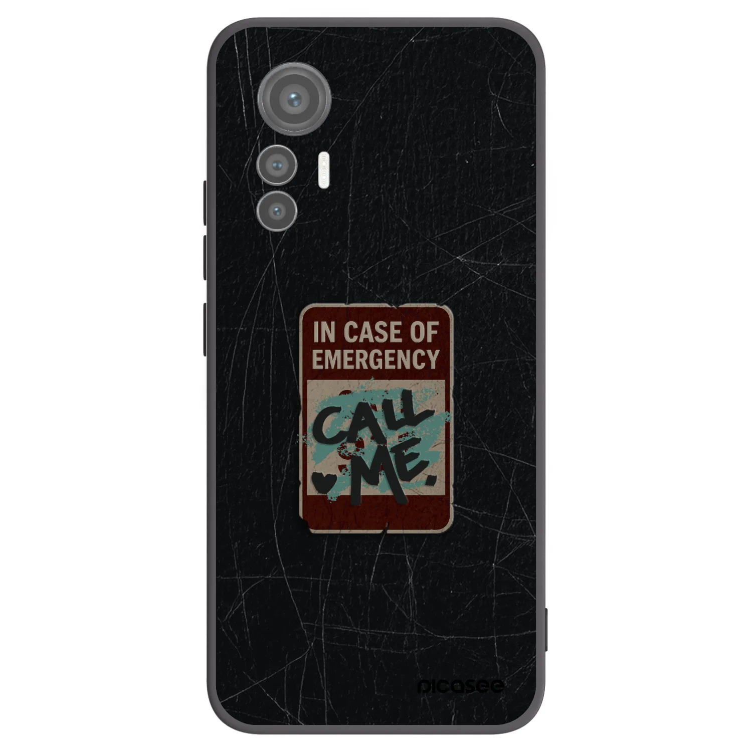 Picasee crna silikonska maskica za Xiaomi 12 Lite - EMERGENCY