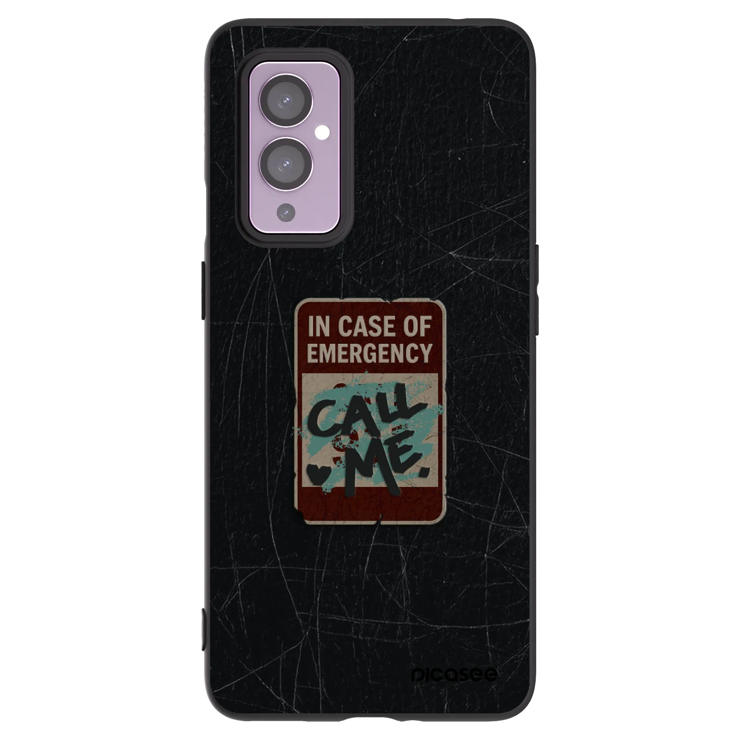 Picasee crna silikonska maskica za OnePlus 9 - EMERGENCY