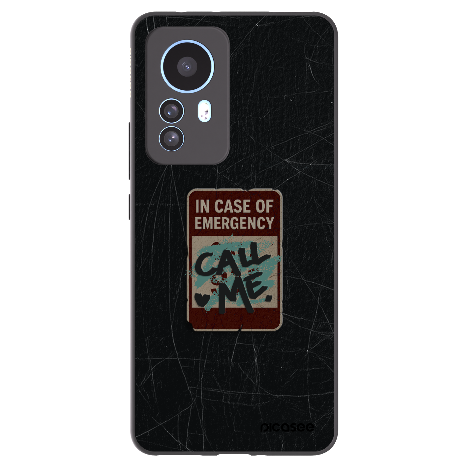 Picasee crna silikonska maskica za Xiaomi 12T Pro - EMERGENCY