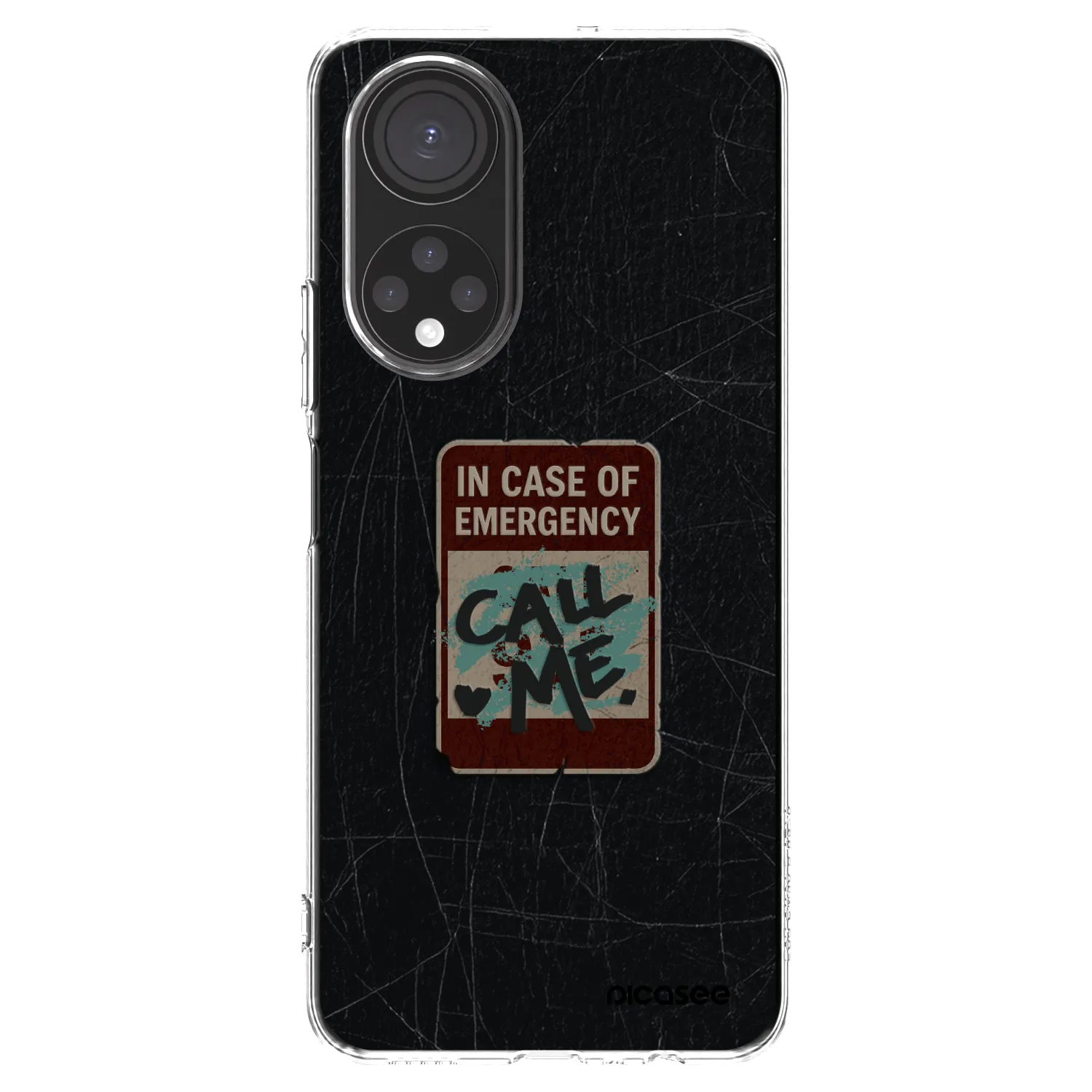 Picasee silikonska prozirna maskica za Honor X7 - EMERGENCY